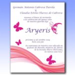Invitación impresa full color