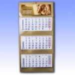 Calendario de Pared de 3 cuerpos con resorte en impresión digital