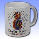 Jarra de cerámica, de 12 onzas, estampada en serigrafía y horneada, para larga