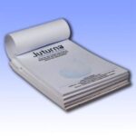 Libreta sencilla engomada en la cabeza