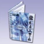 Planificador de 210 páginas, 105 hojas, con resorte y tapa dura