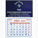 Calendario de Pared respaldo con santoral
