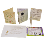 Invitación simple en impresión Digital en cartulina Opalina.