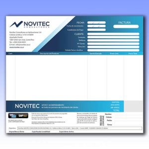 Formulario 2/3 Hoja Carta personalizado para empresas en Costa Rica